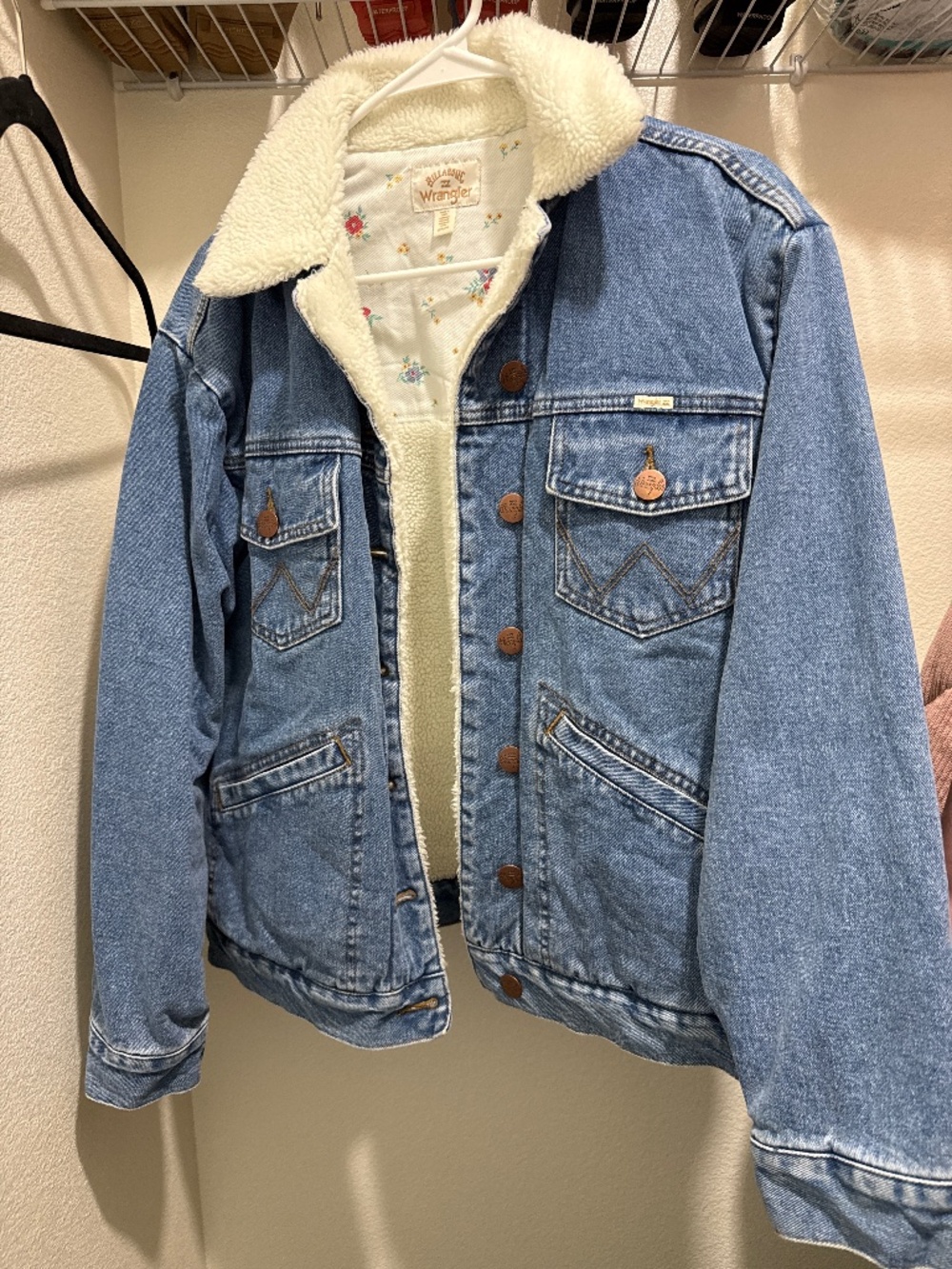 Billabong x Wrangler Sherpa Jean jacket